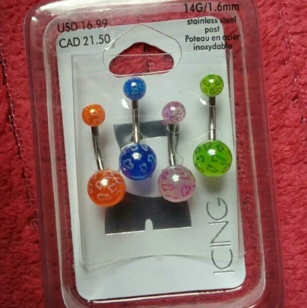 Icing belly rings